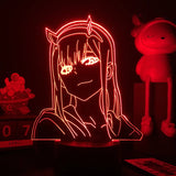 3D Anime Girl LED Night Light 16 Color Illusion Bedside Bedroom Table Lamp