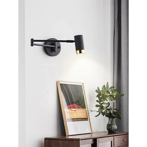 Modern Adjustable Wall Sconce Telescopic Reading Lamp Bedroom Living Room