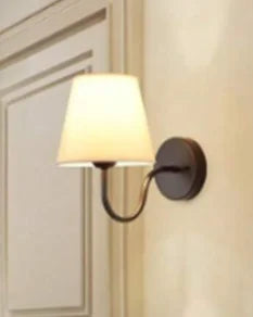 Modern Fabric Wall Lamp – Retro E27 Bedside Sconce Light for Bedroom & Living Room