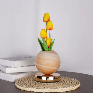 LED Tulip Night Light Bedroom Ambient Desk Lamp Planet Bouquet Decor