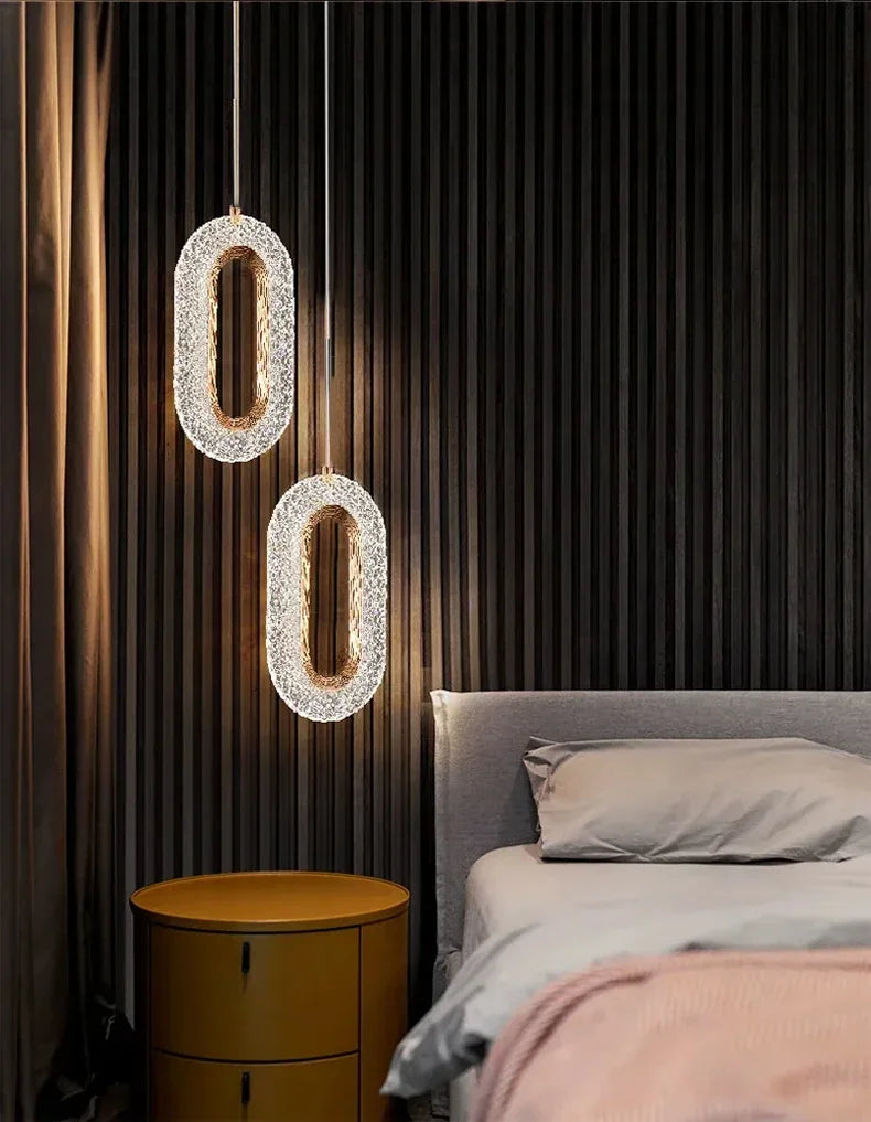 Modern Bedside Pendant Light – Long Line LED Wall Lamp for Bedroom & Living Room
