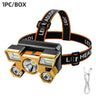 Rechargeable LED Headlamp for Fishing, Camping, Hiking – Powerful Head Flashlight