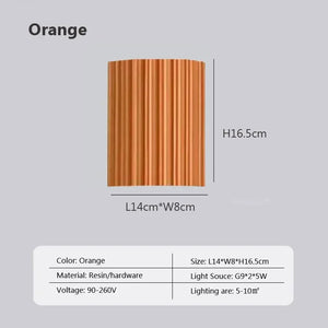 LED Resin Wall Lamp – G9 Decorative Light for Bedroom, Hallway & Living Room