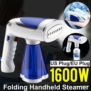 1600W Portable Garment Steamer Foldable Travel Steam Iron Handheld 3 Speed
