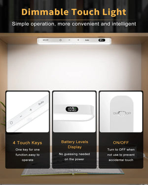 Motion Sensor LED Cabinet Light 60LED Rechargeable Wireless Under Cabinet Lamp