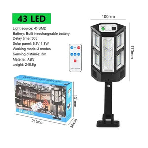 9900LM Solar Motion Sensor LED Light Outdoor Waterproof Garden Lamp