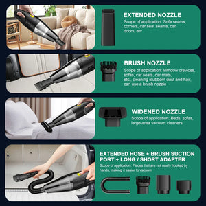 Wireless Mini Car Vacuum Cleaner Strong Suction Portable Handheld Blower