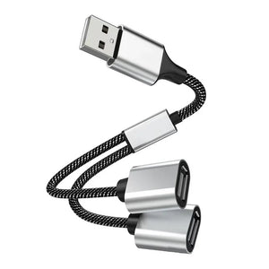 USB Cable Splitter Hub 4 Port Multi Charging Adapter OTG for Phone PC Laptop