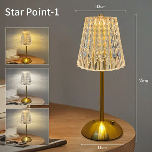 Rechargeable LED Table Lamp – Touch Dimmable Wireless Light for Bedroom & Desk