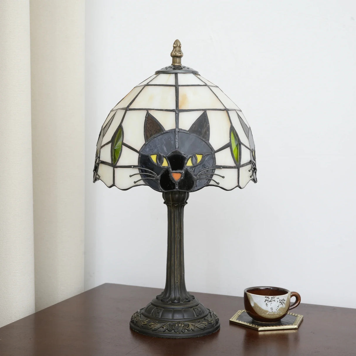 Cute Black Cat Table Lamp Night Light for Kids Bedroom Nursery Desk Decor