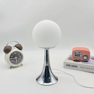 Glass Round Table Lamp Home Bedroom Desk Night Light Atmosphere Bedside Lamp