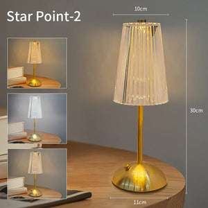 Rechargeable LED Table Lamp – Touch Dimmable Wireless Light for Bedroom & Desk