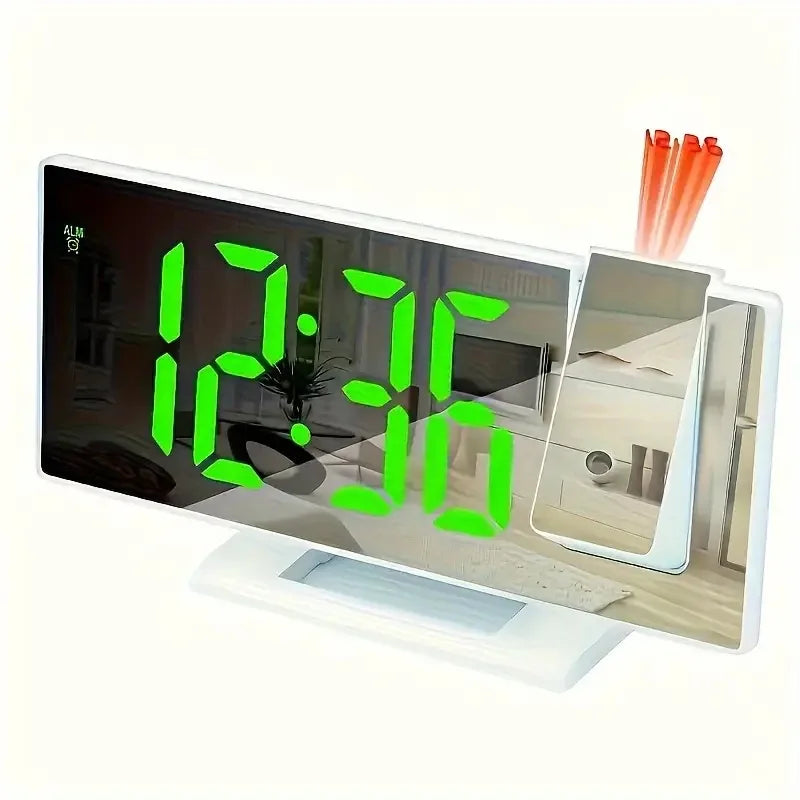 Projection Alarm Clock Large Digital Screen Multifunction Luminous Ceiling Clock