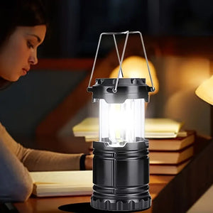 COB LED Camping Lantern Ultra Bright Portable Emergency Light Battery Powered