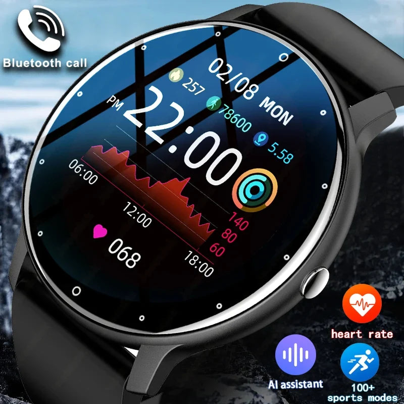 Men’s Smart Watch 2025 with Fitness Tracker, Heart Rate, Full Touch & Bluetooth Call