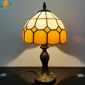 8" Nordic Plaid Table Lamp Modern Bedside Desk Light