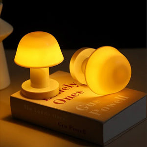 Mini Mushroom LED Night Light Battery Powered Portable Desk Lamp Home Decor