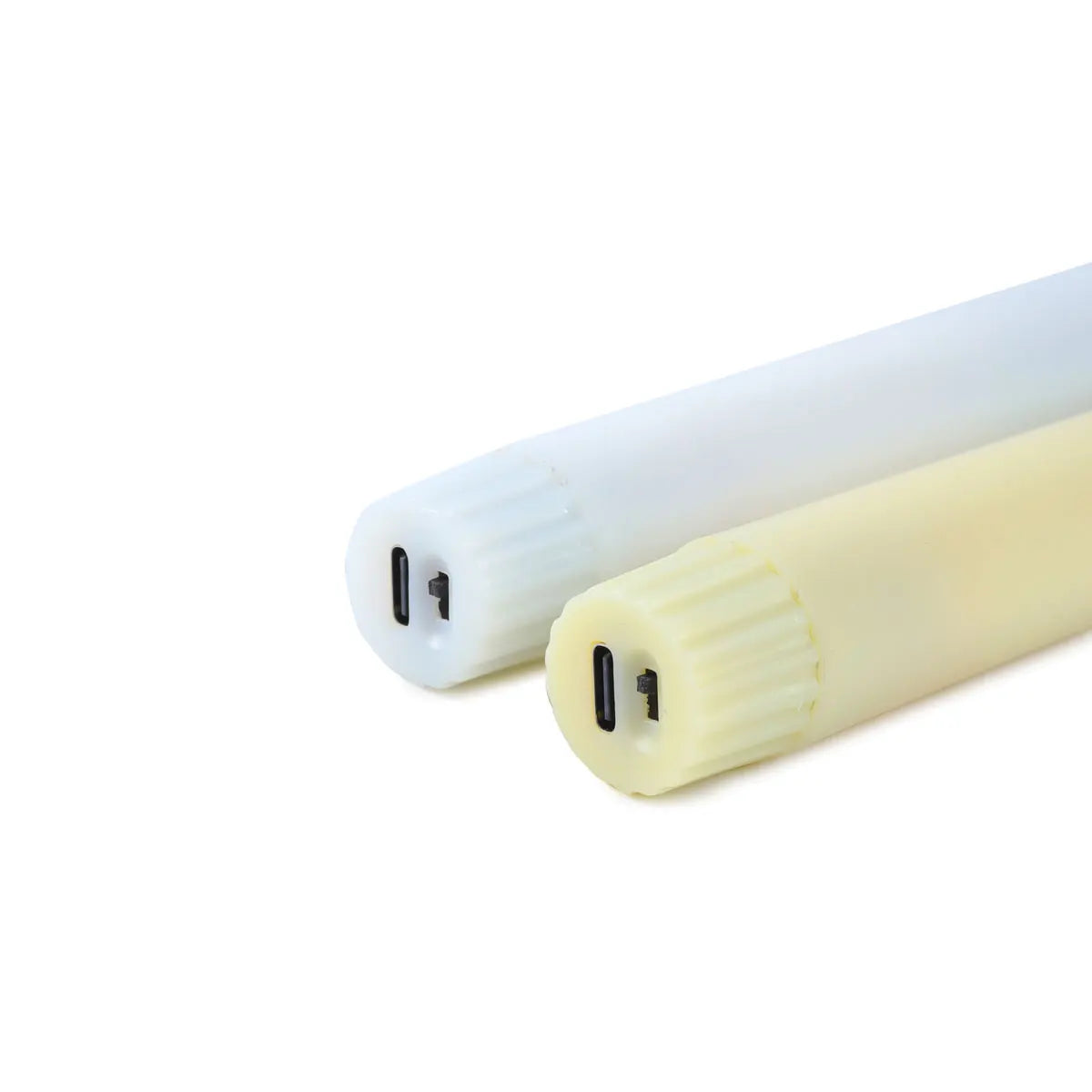 Flameless LED Taper Candles Remote USB Rechargeable Warm White 10 Inch Set