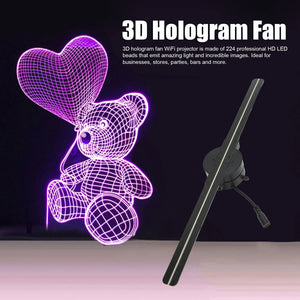WiFi 3D Hologram Fan Projector 176° View Advertising Display for Business