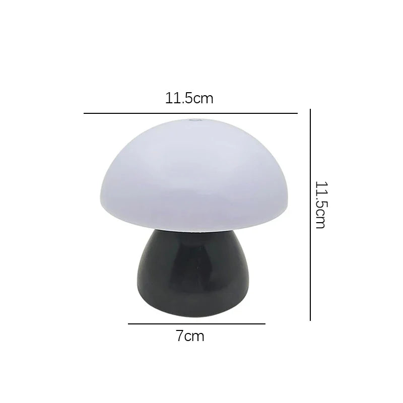 Mushroom LED Table Lamp Touch Rechargeable Desk Night Light Nordic Bedroom Decor