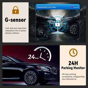 3 Channel 1080P Dash Cam with WiFi Night Vision Car DVR