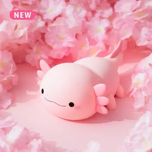 Axolotl Night Light Silicone Baby Night Lamp Touch Control USB Rechargeable Nursery