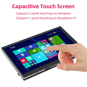 7" Portable Touch Screen Monitor IPS LCD 1024x600 for Raspberry Pi PC Laptop