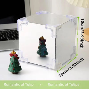 DIY Tulip Flower Night Light Kit Handmade Cube Lamp Aesthetic Room Decor Gift Set
