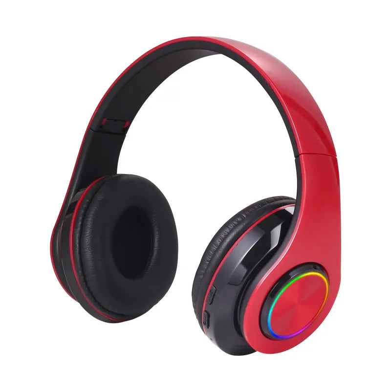 Wireless Bluetooth 5.0 Foldable Headphones On-Ear Stereo Sound Gaming Headset