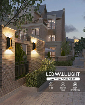 IP65 LED Outdoor Wall Light – 6W/10W Waterproof Aluminum Sconce for Porch Garden