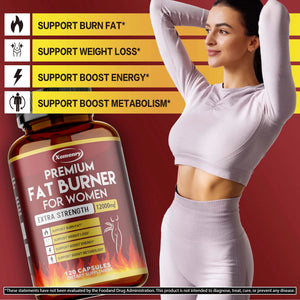 Metabolism Support for Women - 120 Capsules with Green Tea Extract