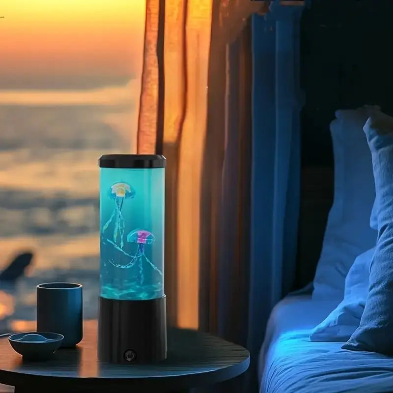 Jellyfish Lava Lamp – 7-Color LED Aquarium Night Light Mood Lamp Home Decor