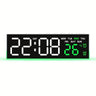 Smart LED Alarm Clock with Night Light Digital Bedside Clock 12/24H Display