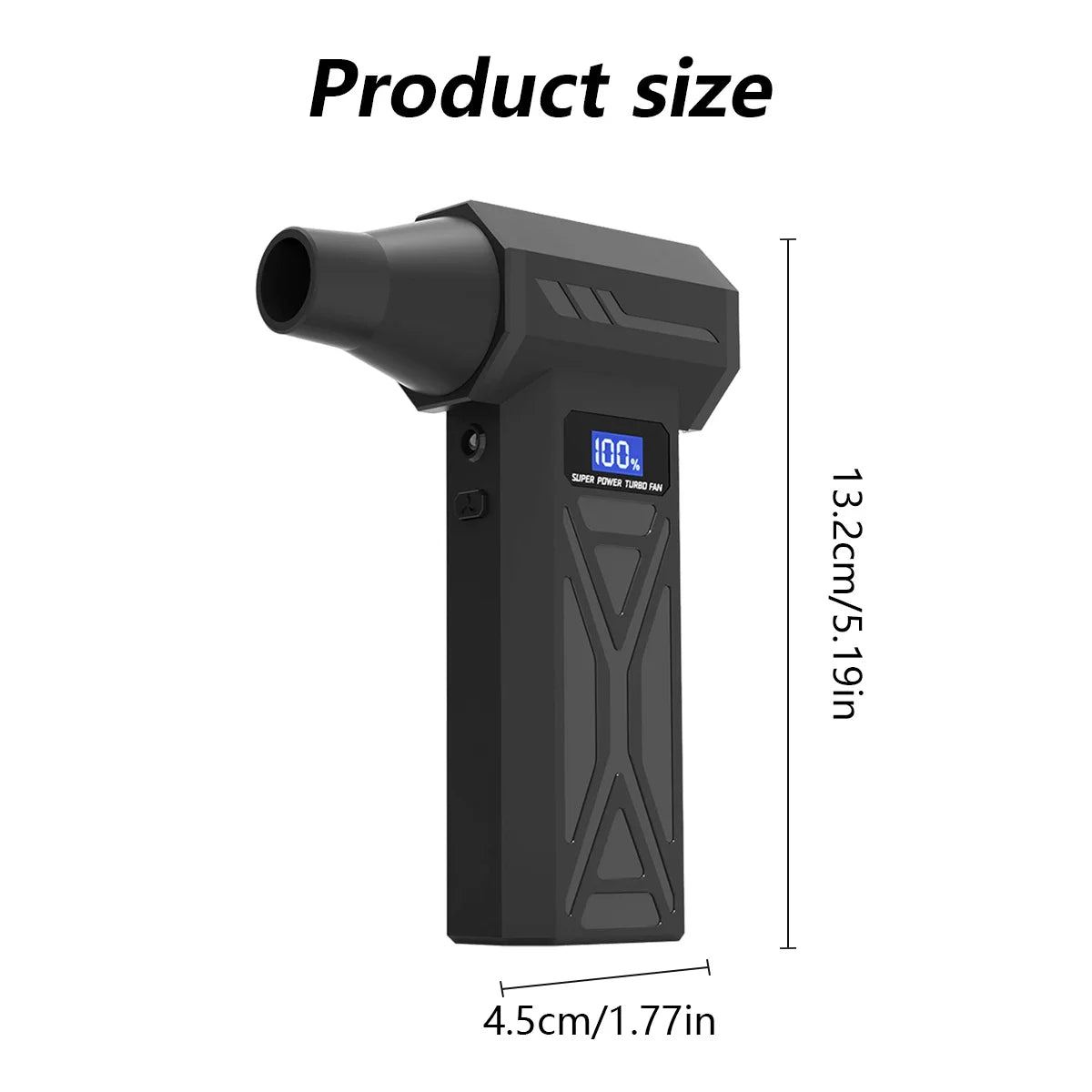 P70 Air Duster 110000RPM Turbo Blower – Cordless Compressed Air Cleaner with LED