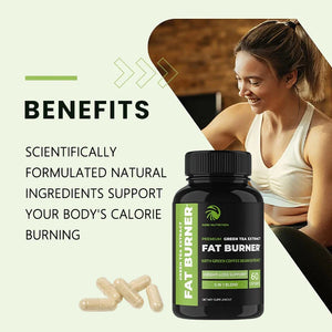 Green Tea Weight Loss | 60 Capsules Fat Burner & Metabolism Booster