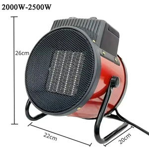 3000W Portable Electric Space Heater with Thermostat Fan & Safety