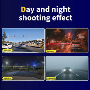 HD 1080P Car Dash Cam 3 Lens Front Rear Interior Camera Night Vision G-Sensor