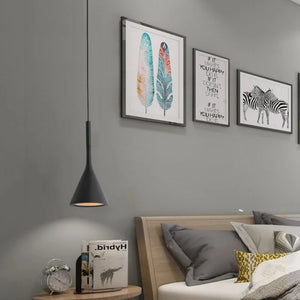 Modern LED Pendant Light E27 White Hanging Lamp for Kitchen Dining Bedroom