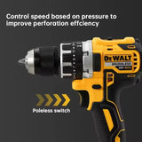 20V Cordless Brushless Impact Drill Rechargeable Power Tool for Home & DIY