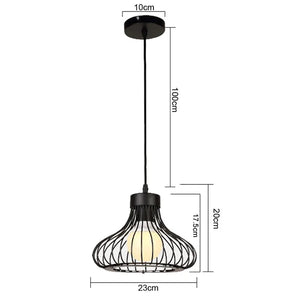Retro Loft Industrial Pendant Light Wrought Iron Metal Ball E27 Hanging Lamp