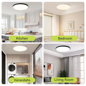 Stepless Dimming LED Ceiling Light Waterproof Remote Control 30W-50W Living Bedroom