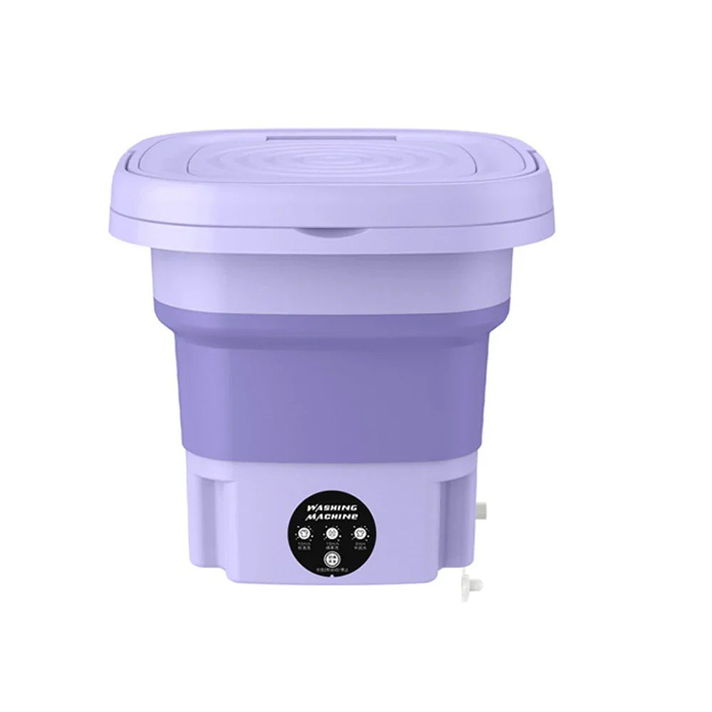 8L Portable Foldable Mini Washing Machine with Spin Dryer