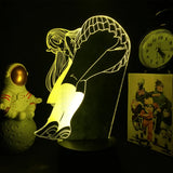 3D Anime Girl LED Night Light 16 Color Illusion Bedside Bedroom Table Lamp