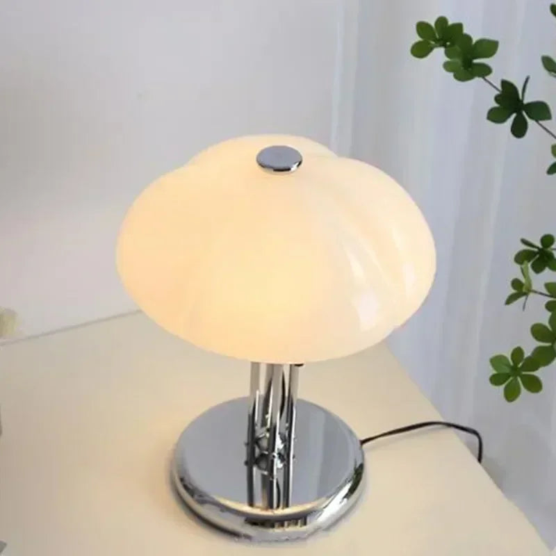 Nordic Pumpkin LED Desk Lamp Bauhaus Retro Bedroom Bedside Living Room Light