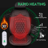 12V/24V Heated Car Seat Cushion – Fast Heating Winter Pad