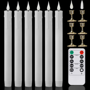 Flameless LED Taper Candles with Remote Flickering Battery Operated Set