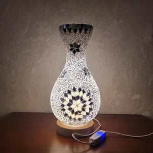 Turkish Mosaic Table Lamp Hand Inlaid Glass Mediterranean Bedroom Living Room Decor