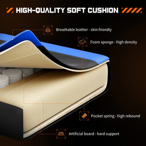 Ergonomic Gaming Chair Adjustable Swivel PU Leather Office Chair Lumbar Headrest