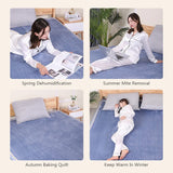 220V Electric Blanket Flannel Heated Mattress Pad Thermostat Auto Shut Off