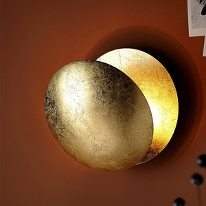 Solar Eclipse Wall Light – Moon Design Vintage LED Sconce for Bedroom & Stairs